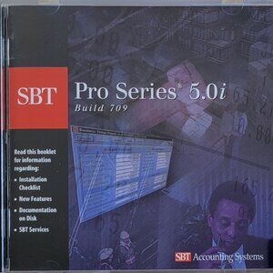 Vintage - SBT Pro Series 5.0i, Build 709, Accounting Software CD, 2000